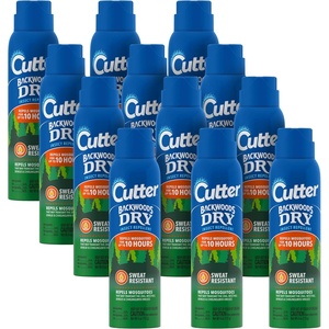 image:imageCutter Backwoods Dry Insect Repellent Mosquito Repellent Aerosol 4 oz 12 Pack12 Pack