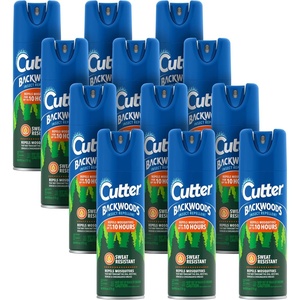 image:imageCutter Backwoods Insect Repellent Mosquito Repellent 25 DEET Sweat Resistent 6 Ounce Aerosol Spray6 Fl Oz Pack of 12