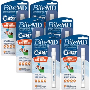 image:imageCutter BiteMD Insect Bite Relief Stick Analgesic And Antiseptic 05 Fl Oz 6 Pack05 Fl Oz Pack of 6