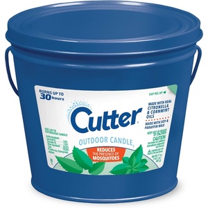 image:imageCutter Candle Outdoor Soy Wax Candle Made with Real Citronella Oil and Cornmint Oil Reduces The Presence of Mosquitoes with A Light Fragrant Citronella and Mint Scent 11 Ounces17 Oz Pack of 6