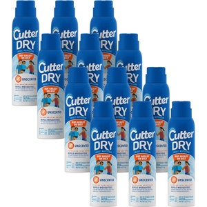 image:imageCutter Dry Insect Repellent Aerosol 4Ounce 12Count Clear12 Pack