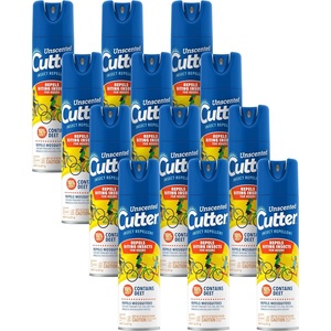 image:imageCutter Insect Repellent 11 Ounces Unscented Aerosol Repels Mosquitoes Up To 10 Hours12 Pack